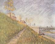 Vincent Van Gogh, Banks of the Seine wtih the Pont de Clichy (nn04)